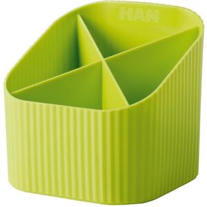 Han, Accessori per scrivania, Portamatite Re-X-LOOP, limone 4 scomparti, 100% eco-plastica riciclata Han, Accessori per scrivania, Portamatite Re-X-LOOP, limone 4 scomparti, 100% eco-plastica riciclata