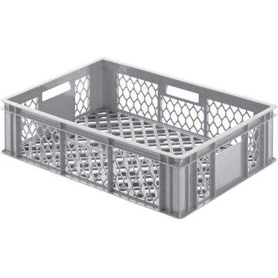 Alutec, Contenitore di stoccaggio, Scatola con coperchio incernierato (L x W x H) 400 Alutec, Contenitore di stoccaggio, Scatola con coperchio incernierato (L x W x H) 400