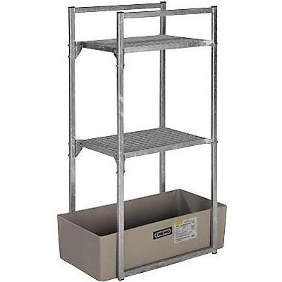 Soppalco CEMO grigio chiaro per fusti e contenitori - 65L vaschetta di raccolta Soppalco CEMO grigio chiaro per fusti e contenitori - 65L vaschetta di raccolta