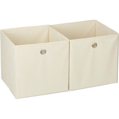 RELAXDAYS Set di 2 Scatole Quadrate - Organizza oggetti piccoli RELAXDAYS Set di 2 Scatole Quadrate - Organizza oggetti piccoli