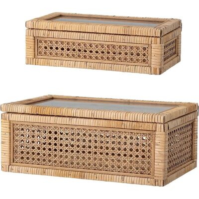 Bloomingville, Box portaoggetti, Lally (15 l, 2x, 39 x 24 x 15 cm) Bloomingville, Box portaoggetti, Lally (15 l, 2x, 39 x 24 x 15 cm)