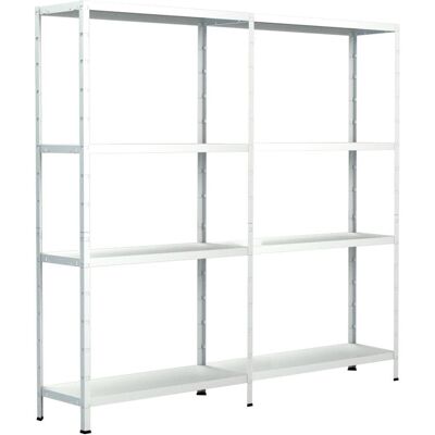 Schulte Regalwelt Scaffale di Stoccaggio Bianco - 8 Ripiani - 180cm Schulte Regalwelt Scaffale di Stoccaggio Bianco - 8 Ripiani - 180cm