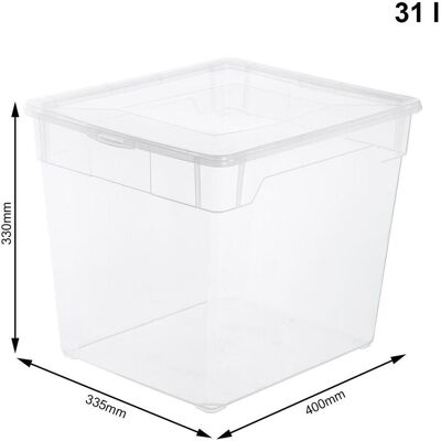 Rotho, Box portaoggetti, Cancella (31 l, 1x, 40 x 33.50 x 33 cm) Rotho, Box portaoggetti, Cancella (31 l, 1x, 40 x 33.50 x 33 cm)