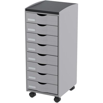 Paperflow, Carrello portavivande, Carrello con 8 cassetti Paperflow, Carrello portavivande, Carrello con 8 cassetti