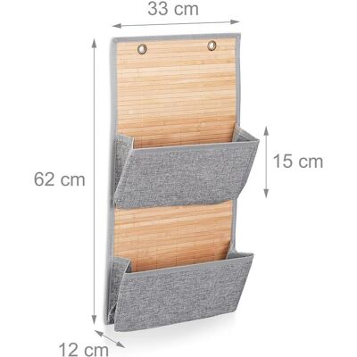 Relaxdays, Cesta, Tasca portaoggetti da parete e per porta (33 cm, 1x) Relaxdays, Cesta, Tasca portaoggetti da parete e per porta (33 cm, 1x)