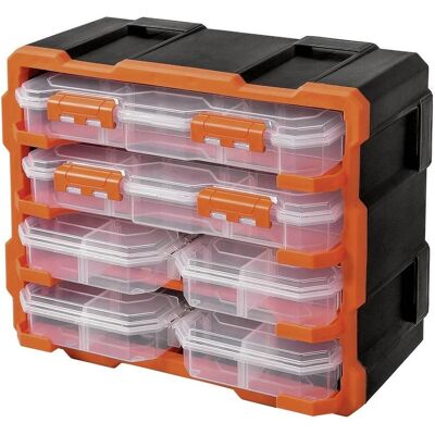 Alutec, Organizzatore a scomparti, Sistema modulare di scatole organizer 6 pezzi. Alutec, Organizzatore a scomparti, Sistema modulare di scatole organizer 6 pezzi.