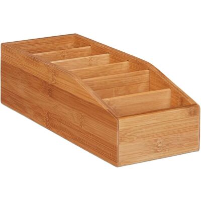Relaxdays, Box portaoggetti, Scatola portaoggetti in bambù (14 cm, 1x) Relaxdays, Box portaoggetti, Scatola portaoggetti in bambù (14 cm, 1x)