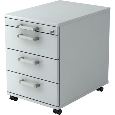 hjh OFFICE PRO SIGNA AC30 - Carrello di stoccaggio - 3 cassetti - Grigio chiaro hjh OFFICE PRO SIGNA AC30 - Carrello di stoccaggio - 3 cassetti - Grigio chiaro
