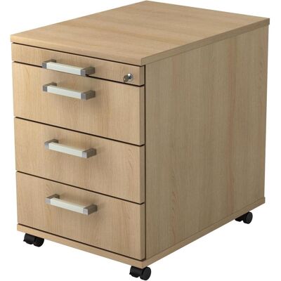 hjh OFFICE PRO SIGNA AC30 - Contenitore rotante in quercia con 3 cassetti - Mobili da ufficio hjh OFFICE PRO SIGNA AC30 - Contenitore rotante in quercia con 3 cassetti - Mobili da ufficio