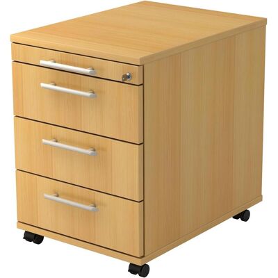 hjh OFFICE PRO SIGNA AC30 RE - Contenitore con 3 cassetti in legno di faggio hjh OFFICE PRO SIGNA AC30 RE - Contenitore con 3 cassetti in legno di faggio