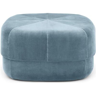 Normann Copenhagen - Modello Circus - Pouf in Velluto Blu - Designer Simon Legald Normann Copenhagen - Modello Circus - Pouf in Velluto Blu - Designer Simon Legald