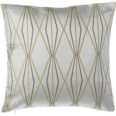 Set di 2 Cuscini Decorativi Grigi Jacquard Motivo Diamante - Accessori Decorativi Set di 2 Cuscini Decorativi Grigi Jacquard Motivo Diamante - Accessori Decorativi