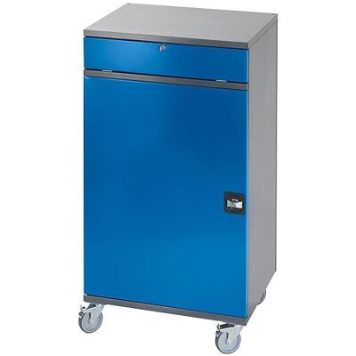 RAU Stazione di lavoro per computer - Mensola regolabile, Grigio chiaro / Blu genziana RAU Stazione di lavoro per computer - Mensola regolabile, Grigio chiaro / Blu genziana