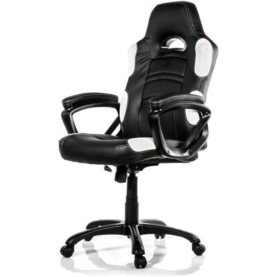Arozzi Enzo, Sedia gaming, Nero, Bianco Arozzi Enzo, Sedia gaming, Nero, Bianco