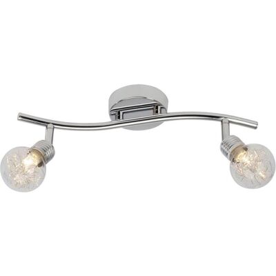 BRILLIANT Lampadina Spot Tube 2flg crom - Per lampade con base a spillo BRILLIANT Lampadina Spot Tube 2flg crom - Per lampade con base a spillo