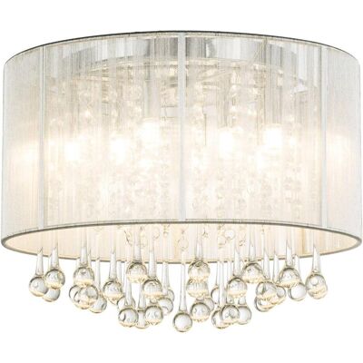 Lampada a soffitto Globo Sierra in cromo - 8 LED Lampada a soffitto Globo Sierra in cromo - 8 LED