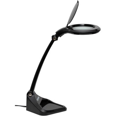 Maul, Illuminazione da lavoro, Lampada LED con lente d'ingrandimento MAULiris, dimmerabile, 470 lumen, 7 W, nero (470 lm) Maul, Illuminazione da lavoro, Lampada LED con lente d'ingrandimento MAULiris, dimmerabile, 470 lumen, 7 W, nero (470 lm)