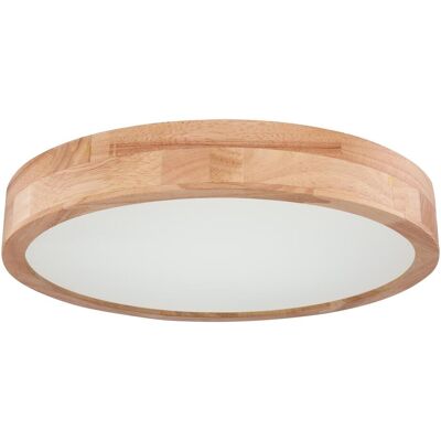 Lampada a Sospensione LED Globo Rainer - Effetto Legno - 24W - D40cm Lampada a Sospensione LED Globo Rainer - Effetto Legno - 24W - D40cm