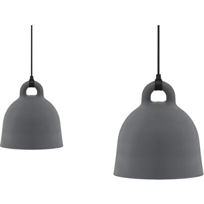 Normann Copenhagen - Lampada a sospensione Bell - Grigio - Metallo - Designer Jacob Rudbeck Normann Copenhagen - Lampada a sospensione Bell - Grigio - Metallo - Designer Jacob Rudbeck