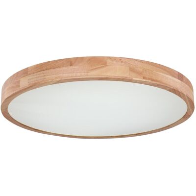 Plafoniera Globo Rainer Effetto Legno - 48W 3100lm, Dimmerabile Plafoniera Globo Rainer Effetto Legno - 48W 3100lm, Dimmerabile