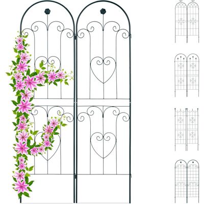 Relaxdays, Accessori per piante, Set da 2 grigliati per rampicanti (1.50 cm, 50 cm) Relaxdays, Accessori per piante, Set da 2 grigliati per rampicanti (1.50 cm, 50 cm)