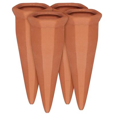 Relaxdays, Palloni da irrigazione + cono di argilla, Irrigatori in Argilla per Vasi, Terracotta (Cono di argilla) Relaxdays, Palloni da irrigazione + cono di argilla, Irrigatori in Argilla per Vasi, Terracotta (Cono di argilla)
