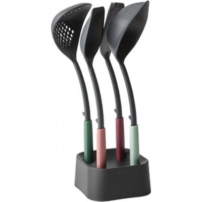 Brabantia Set di utensili da cucina più supporto, Utensili da cucina, Multicolore Brabantia Set di utensili da cucina più supporto, Utensili da cucina, Multicolore