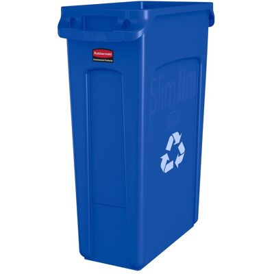 Rubbermaid Raccoglitori di materiale riciclabile in plastica, Pattumiera, Blu Rubbermaid Raccoglitori di materiale riciclabile in plastica, Pattumiera, Blu
