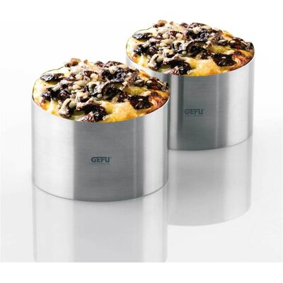 Set di anelli in acciaio inox Gefu per dessert e antipasti - 2 pezzi Set di anelli in acciaio inox Gefu per dessert e antipasti - 2 pezzi