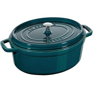 Staub Vaso ovale "La Mer" 6,7 lt., 33cm, Padella + Pentola, Turchese Staub Vaso ovale "La Mer" 6,7 lt., 33cm, Padella + Pentola, Turchese