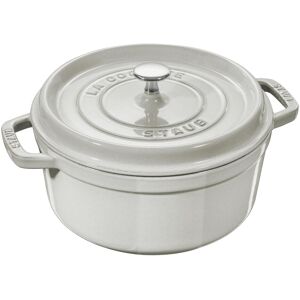 Staub Cocotte rotonda, Padella + Pentola, Bianco Staub Cocotte rotonda, Padella + Pentola, Bianco