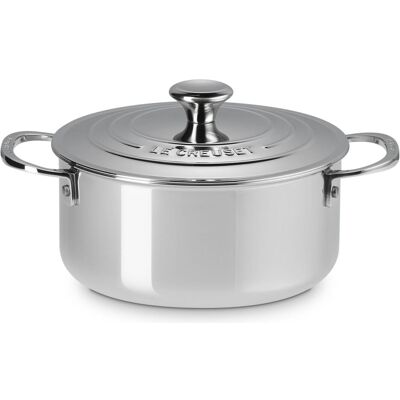 Le Creuset 3-Ply Plus Pentola in Acciaio Inox 20cm Le Creuset 3-Ply Plus Pentola in Acciaio Inox 20cm