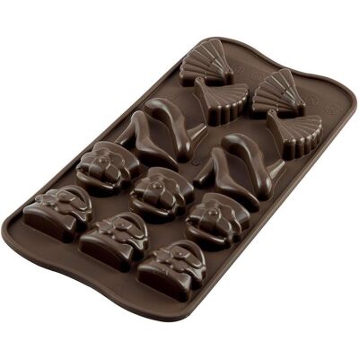 Silikomart - Fashion Easy Choc - 35x30mm - 112.5ml - Stampo Silikomart - Fashion Easy Choc - 35x30mm - 112.5ml - Stampo