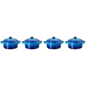 Le Creuset Mini Set Cocotte AZURE, Pirofila per sformati, Blu Le Creuset Mini Set Cocotte AZURE, Pirofila per sformati, Blu