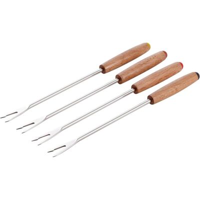 Staub Set di 4 forchette da fonduta in GK, Accessori per cucinare a tavola, Marrone Staub Set di 4 forchette da fonduta in GK, Accessori per cucinare a tavola, Marrone