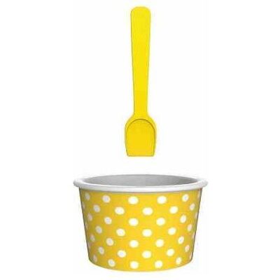 Zak! Dotty, Contenitore monouso, Giallo, Bianco Zak! Dotty, Contenitore monouso, Giallo, Bianco