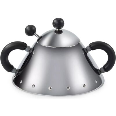 Alessi Zuccheriera in acciaio inox, Contenitore per alimenti, Argento Alessi Zuccheriera in acciaio inox, Contenitore per alimenti, Argento