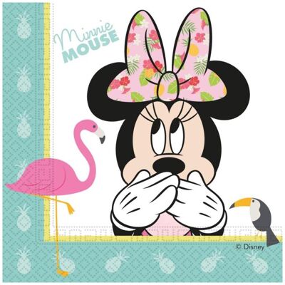 Procos, Tovaglioli, Tovaglioli tropicali di Minnie Mouse (20 pz., 33 x 33 cm) Procos, Tovaglioli, Tovaglioli tropicali di Minnie Mouse (20 pz., 33 x 33 cm)