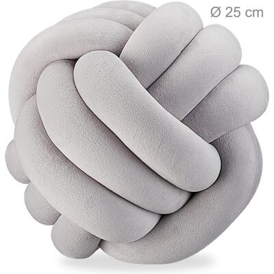 Relaxdays, Cuscino decorativo, Cuscino a gomitolo (25 x 25 cm) Relaxdays, Cuscino decorativo, Cuscino a gomitolo (25 x 25 cm)