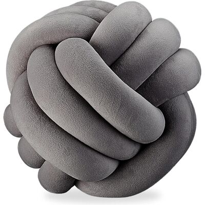 Relaxdays, Cuscino decorativo, Cuscino a gomitolo (25 x 25 cm) Relaxdays, Cuscino decorativo, Cuscino a gomitolo (25 x 25 cm)