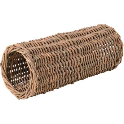 2x Trixie Willow Rodent Tunnel S 10x25cm, Arredamento gabbia roditori 2x Trixie Willow Rodent Tunnel S 10x25cm, Arredamento gabbia roditori