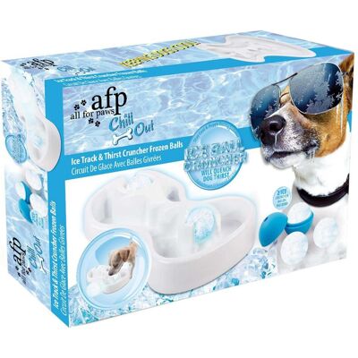 All for Paws Giocattolo refrigerante Chill Out Ice Track & Thirst Cruncher, Gioco per cani All for Paws Giocattolo refrigerante Chill Out Ice Track & Thirst Cruncher, Gioco per cani