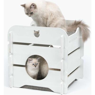 Catit Mobili per gatti Vesper Cottage (49 cm, Bianco), Albero tiragraffi per gatti Catit Mobili per gatti Vesper Cottage (49 cm, Bianco), Albero tiragraffi per gatti