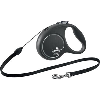 Flexi Corda BLACK EDITION (S, Cane, Passeggiare), Collare + Guinzaglio Flexi Corda BLACK EDITION (S, Cane, Passeggiare), Collare + Guinzaglio