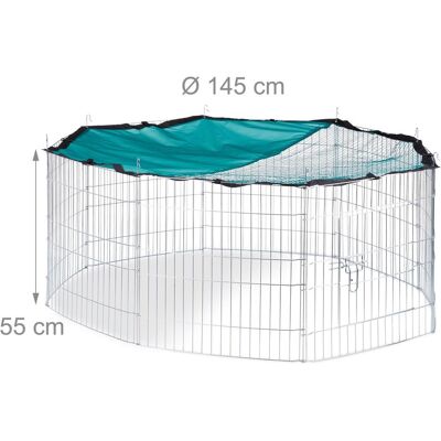 Relaxdays Recinto XL con rete parasole, Gabbia + Recinto Relaxdays Recinto XL con rete parasole, Gabbia + Recinto