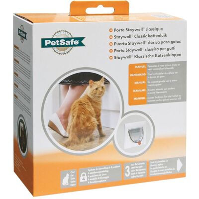 PetSafe Porta Gatti Bianca a 4 Vie con Tunnel - Porta per Gatti PetSafe Porta Gatti Bianca a 4 Vie con Tunnel - Porta per Gatti