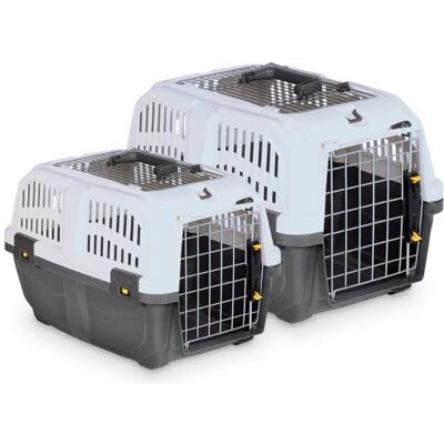 6x Skudo 2 Aprire (Cane, Gatto, Chiusura di sicurezza), Trasporto animali 6x Skudo 2 Aprire (Cane, Gatto, Chiusura di sicurezza), Trasporto animali