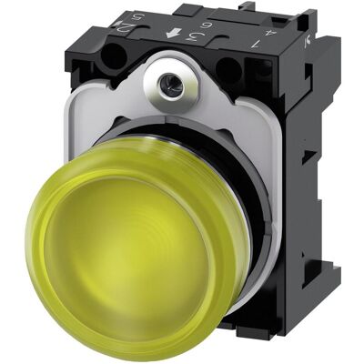 Siemens Rilevatore di pericolo, Indicatore luminoso 22mm giallo Siemens Rilevatore di pericolo, Indicatore luminoso 22mm giallo