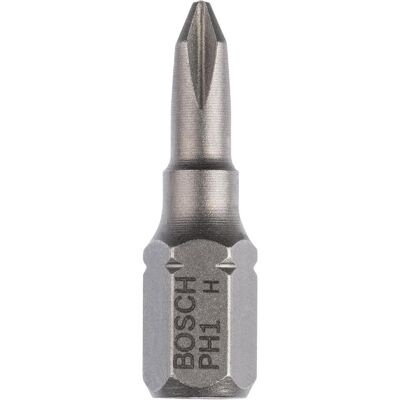 Bosch Professional Zubehör, Chiave a bussola, Bit di cacciavite extra duro PH 1, 25 mm, confezione da 10, confezione stretta (Croce Phillips PH) Bosch Professional Zubehör, Chiave a bussola, Bit di cacciavite extra duro PH 1, 25 mm, confezione da 10, confezione stretta (Croce Phillips PH)