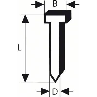 Bosch Professional Zubehör, Chiodi e punti metallici per graffettatrice, Perno svasato 64-34 63 G, 63 Bosch Professional Zubehör, Chiodi e punti metallici per graffettatrice, Perno svasato 64-34 63 G, 63
